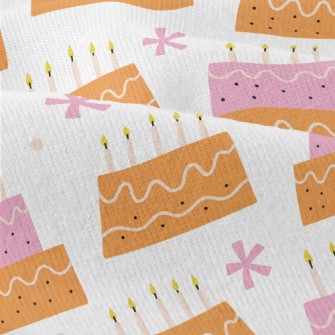 Pink And Orange Candle Cake Modern Jersey