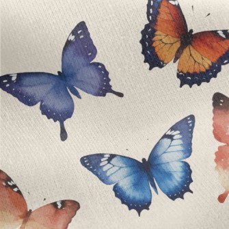Hand Painted Watercolor Gorgeo Jersey Backed Fleece