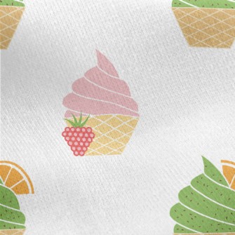 Strawberry And Matcha Ice Crea Jersey Backed Fleece