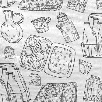 Milk Basket And Egg Packaging Pongee