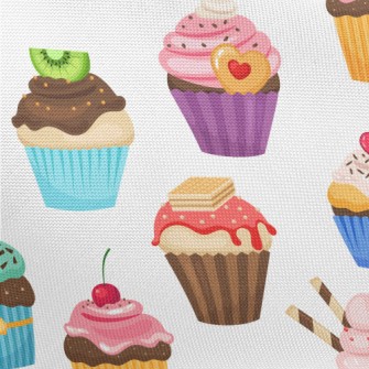 Various Flavors Of Cup Cakes Pongee