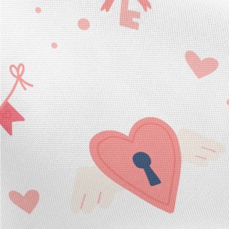 Cat Holding Love Heart Gift Ca Pongee
