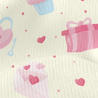 Pink Love Gift Envelope Cake Stretch Jersey