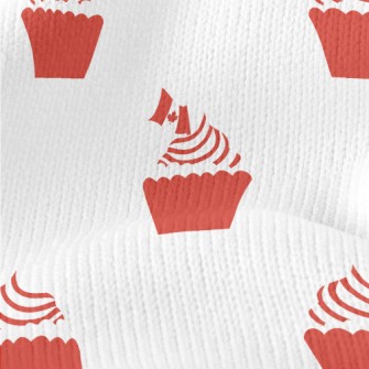 Canadian Flag Cupcakes Stretch Jersey