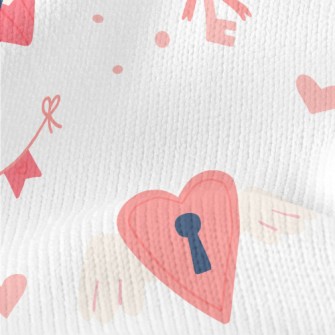 Cat Holding Love Heart Gift Ca Stretch Jersey