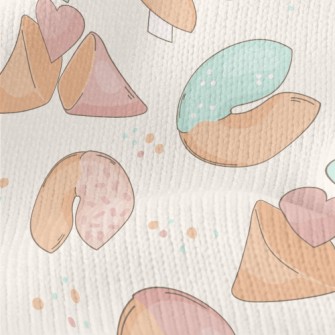 Pink And Blue Fortune Cookies Stretch Jersey