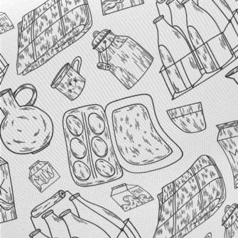 Milk Basket And Egg Packaging Midweight Cotton Poplin