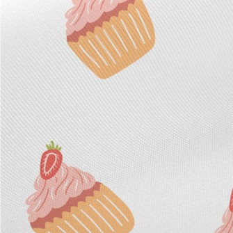 Strawberry Pink Cupcake Midweight Cotton Poplin