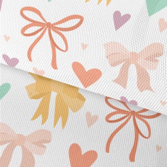 Colorful Bows And Hearts Waterproof Oxford