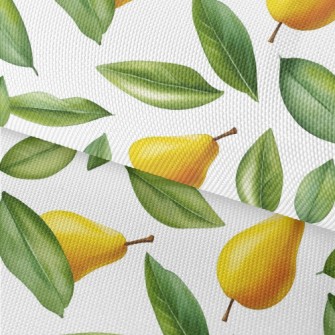 Hand Drawn Pears With Green Le Waterproof Oxford