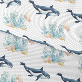 Hand-painted Killer Whale And  Waterproof Oxford
