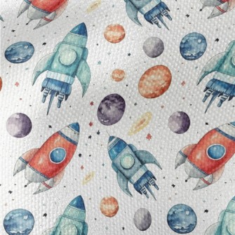 Hand Drawn Watercolor Universe Waterproof Canvas
