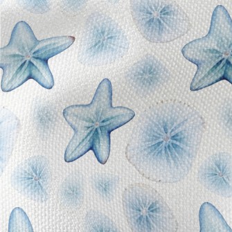 Hand Drawn Starfish And Shells Waterproof Canvas