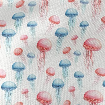 Hand Drawn Colorful Jellyfish Waterproof Canvas