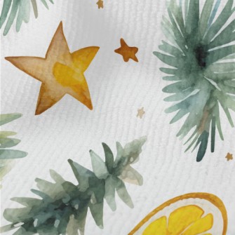 Watercolor Autumn Leaves Star  Terry