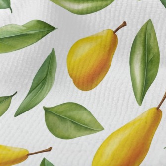 Hand Drawn Pears With Green Le Terry