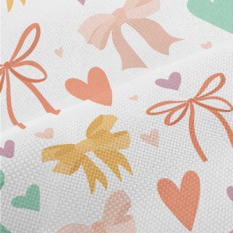 Colorful Bows And Hearts Performance Linen