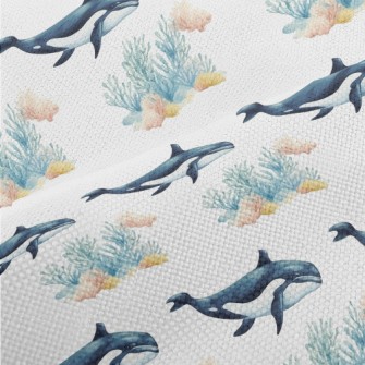 Hand-painted Killer Whale And  Performance Linen