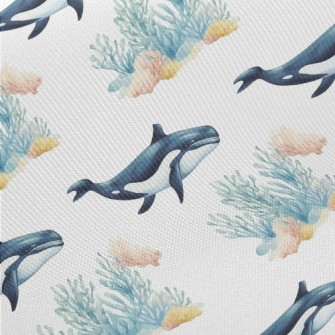 Hand-painted Killer Whale And  Twill
