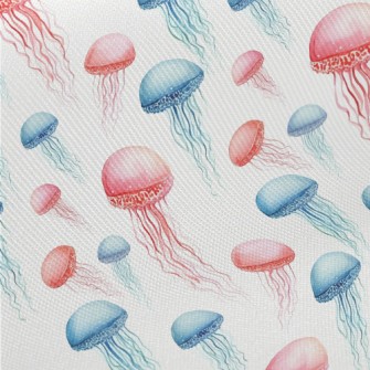 Hand Drawn Colorful Jellyfish Twill