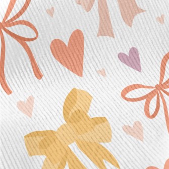 Colorful Bows And Hearts Standard Corduroy