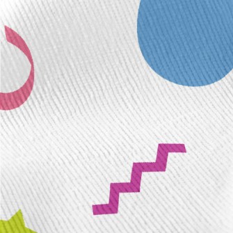 Colorful Geometric Patterns An Standard Corduroy