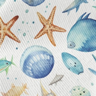 Hand Drawn Starfish Shells Fis Standard Corduroy