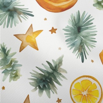 Watercolor Autumn Leaves Star  Dobby