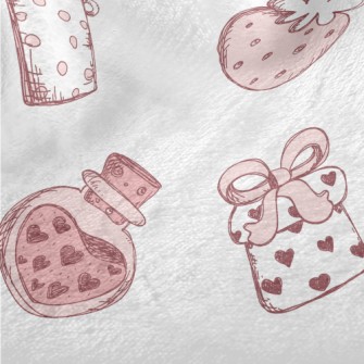 Hand Drawn Love Gift Cup Gift Minky