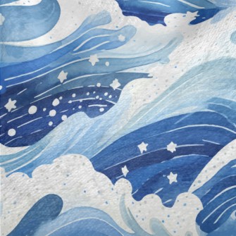 Hand Painted Watercolor Beauti Minky