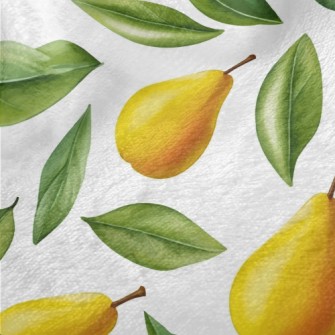 Hand Drawn Pears With Green Le Minky