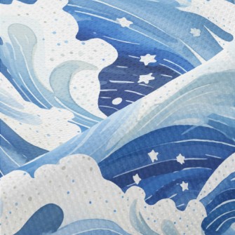 Hand Painted Watercolor Beauti Piqué