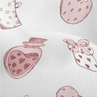 Hand Drawn Love Gift Cup Gift Lightweight Performance Linen