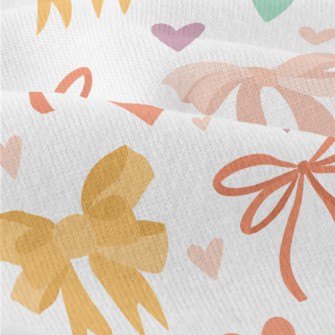 Colorful Bows And Hearts Modern Jersey