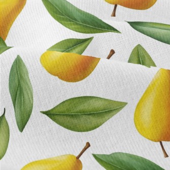 Hand Drawn Pears With Green Le Modern Jersey