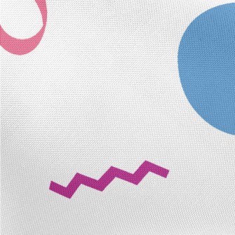 Colorful Geometric Patterns An Pongee