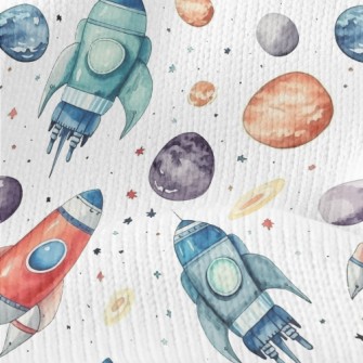 Hand Drawn Watercolor Universe Stretch Jersey