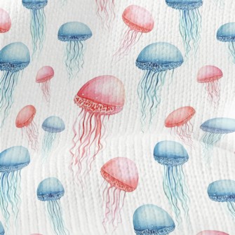 Hand Drawn Colorful Jellyfish Stretch Jersey