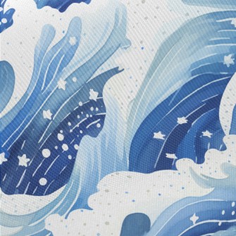 Hand Painted Watercolor Beauti Midweight Cotton Poplin