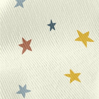 Colorful Irregular Stars Standard Corduroy