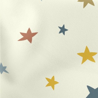 Colorful Irregular Stars Lightweight Cotton Poplin
