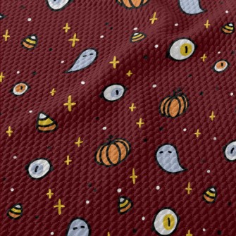 Cute Halloween Elements Birdseye Piqué