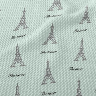 Pixel Wind Tower Birdseye Piqué