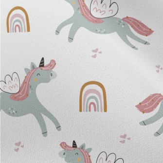 Happy Flying Unicorn Chiffon