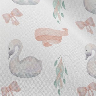 Watercolor Fairy Tale Swan Chiffon