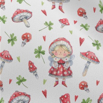 Red Magic Mushroom Elf Chiffon