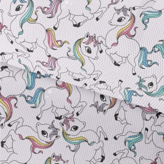 Cute Colorful Unicorn Waterproof Oxford