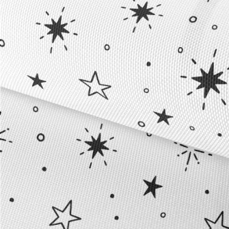 Hand Drawn Various Stars Waterproof Oxford