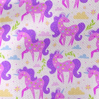Apple Pattern Unicorn Waterproof Canvas