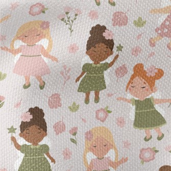 Fairy Tale Fairy And Flowers Waterproof Canvas